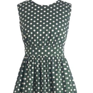 Emily and Fin Too Much Fun Dress in Forest Creme